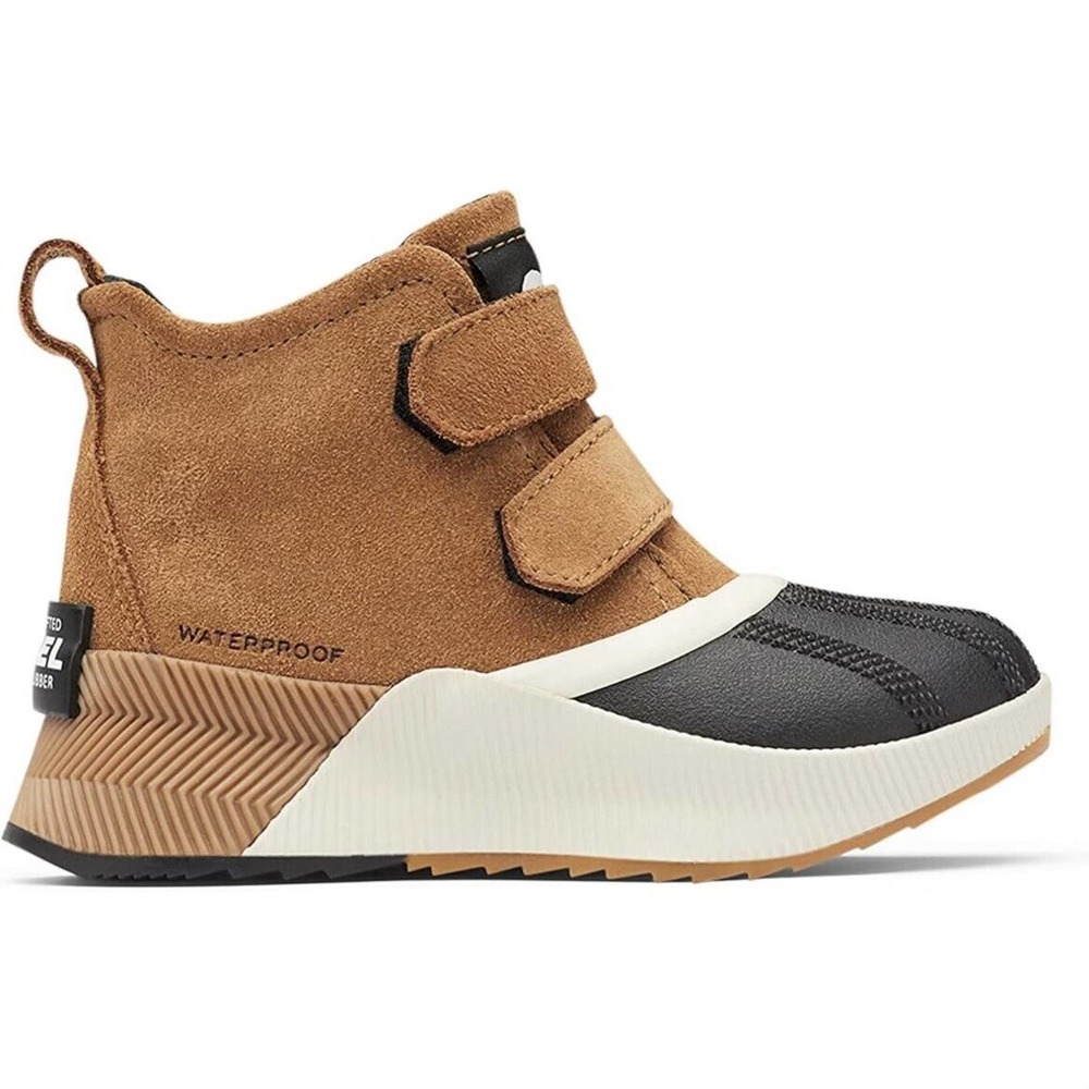 Sorel Childrens Out 'N About Classic Waterproof Duck Boot Kids Size 12 Brown - Picture 2 of 6